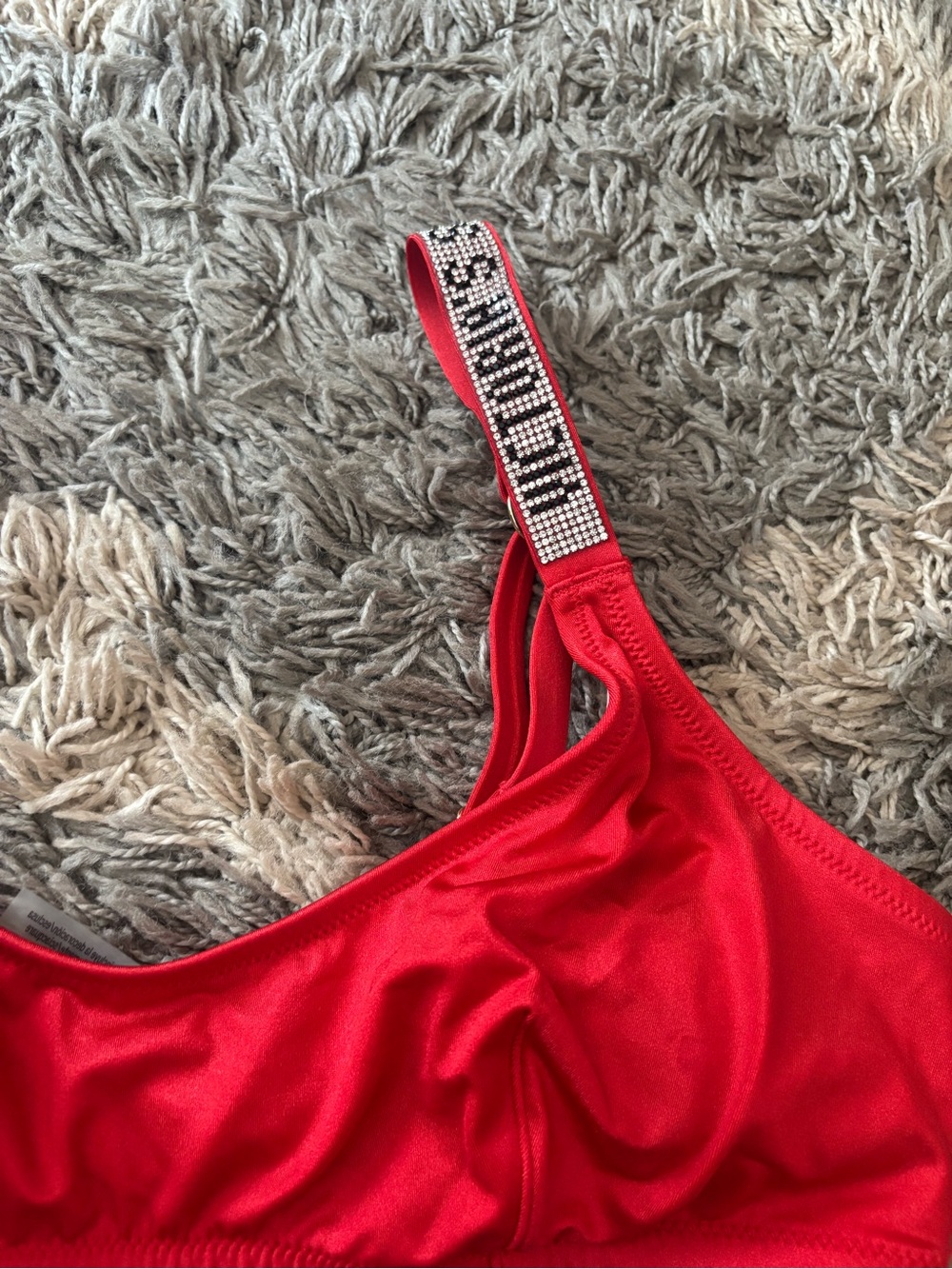 Victoria's Secret Red Logo-Trim Bikini Set - Picture 3 of 4